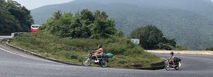 Riding Motorbike Over Hai Van Pass